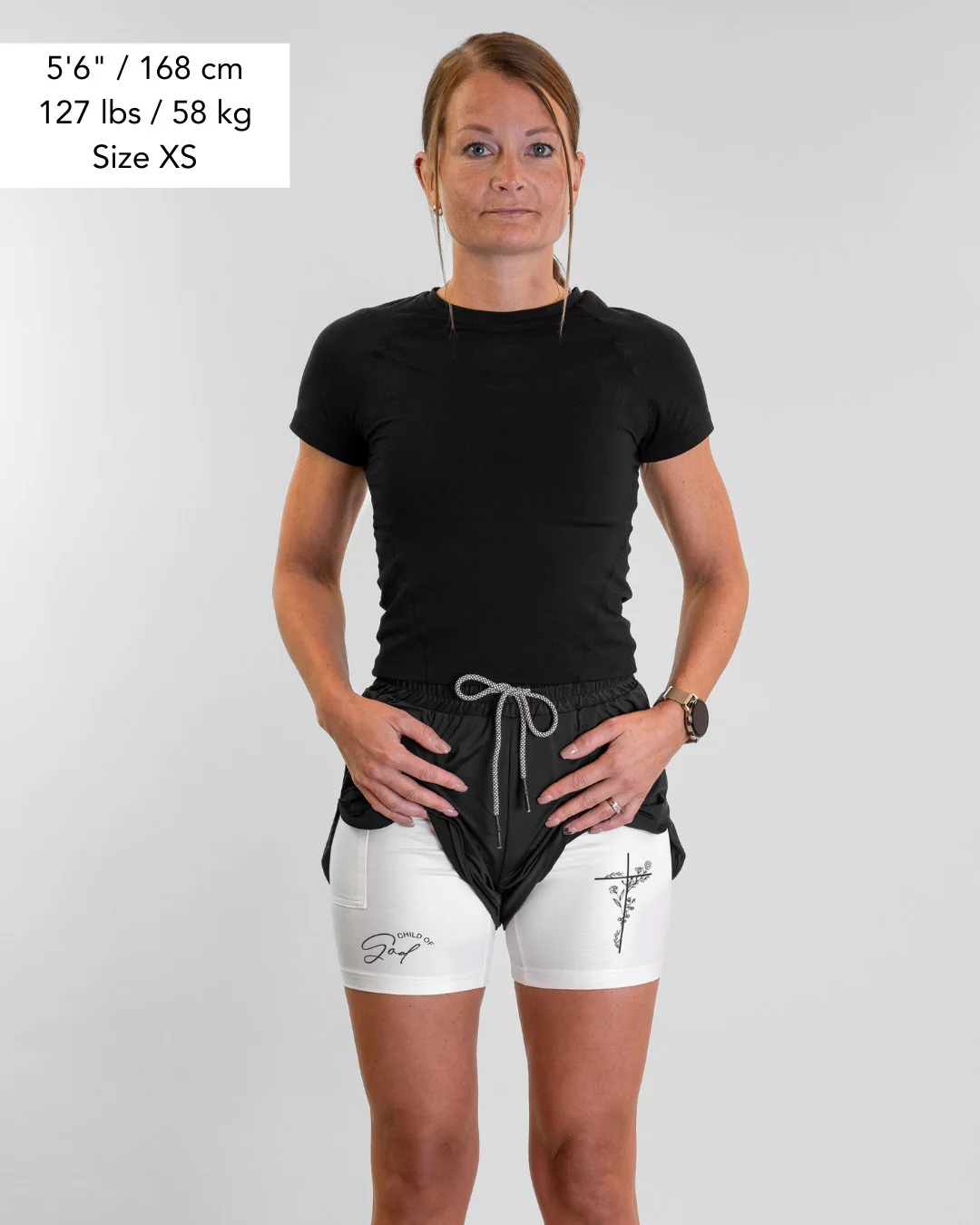 'Child of God' Women's Performance Shorts - Image 4