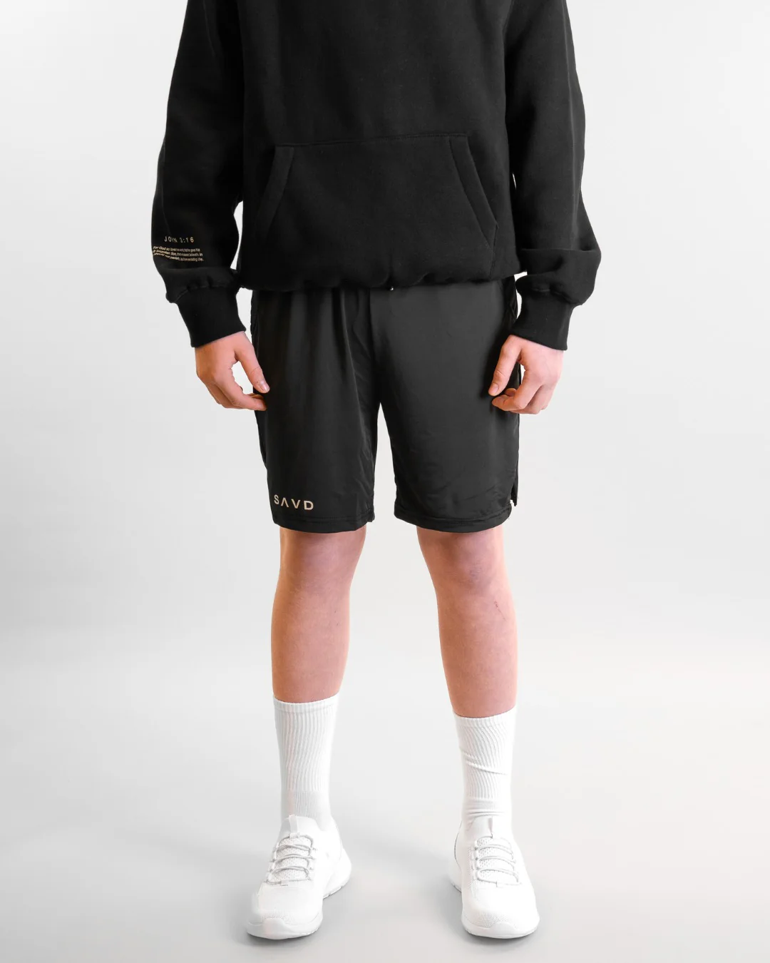 'Cross Pattern' Youth Performance Shorts - Image 7