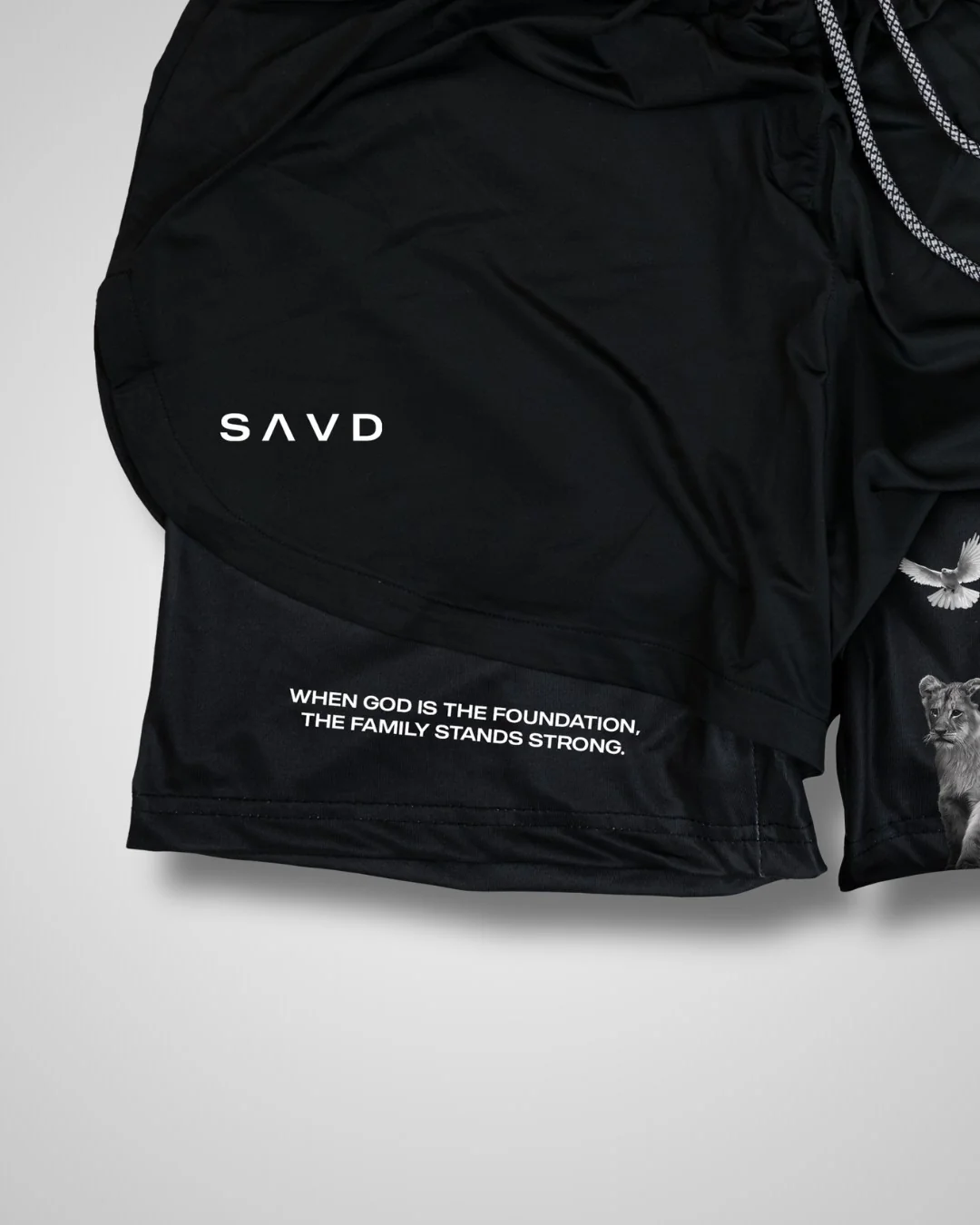 ’Foundation of Faith’ Women’s Performance Shorts - Image 3