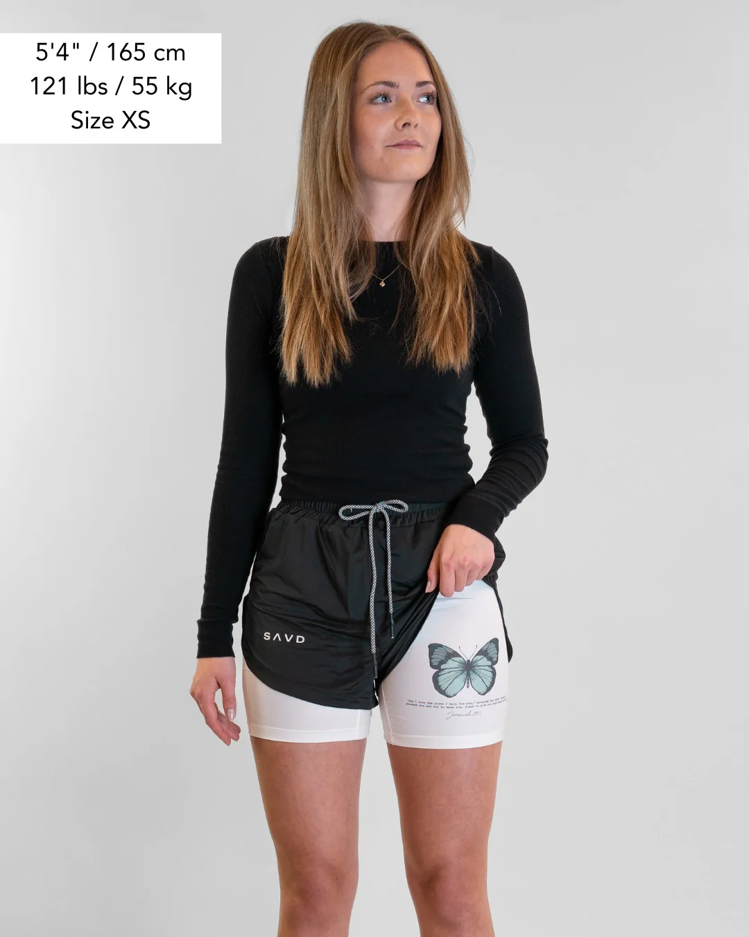 Jeremiah 29:11 'Wings of Hope' Women's Performance Shorts - Image 4