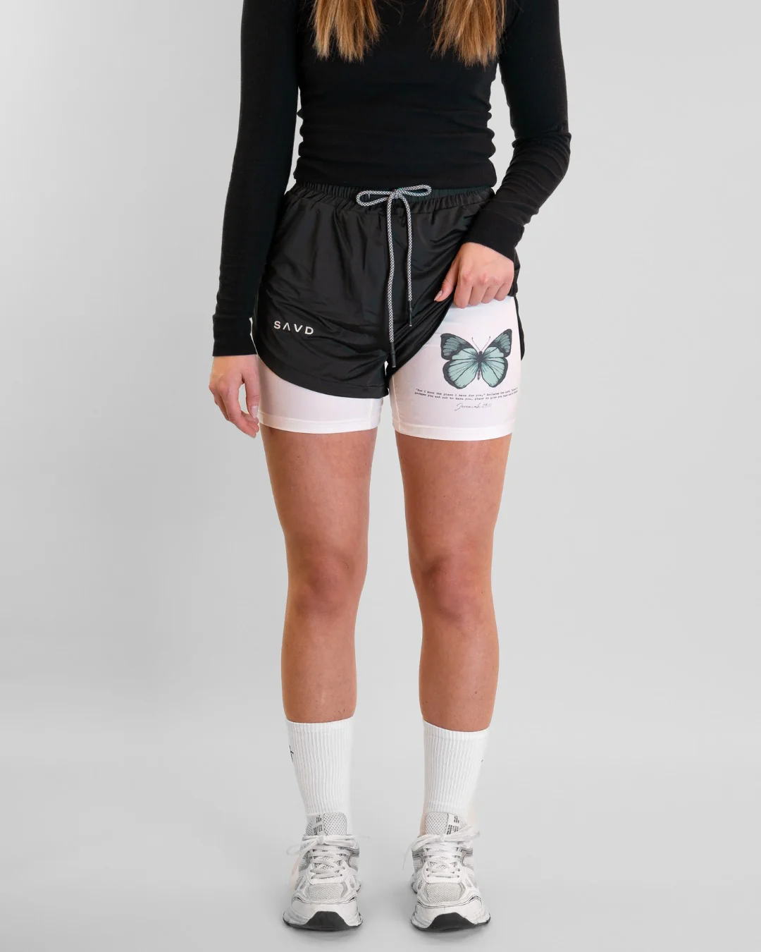 Jeremiah 29:11 'Wings of Hope' Women's Performance Shorts - Image 6
