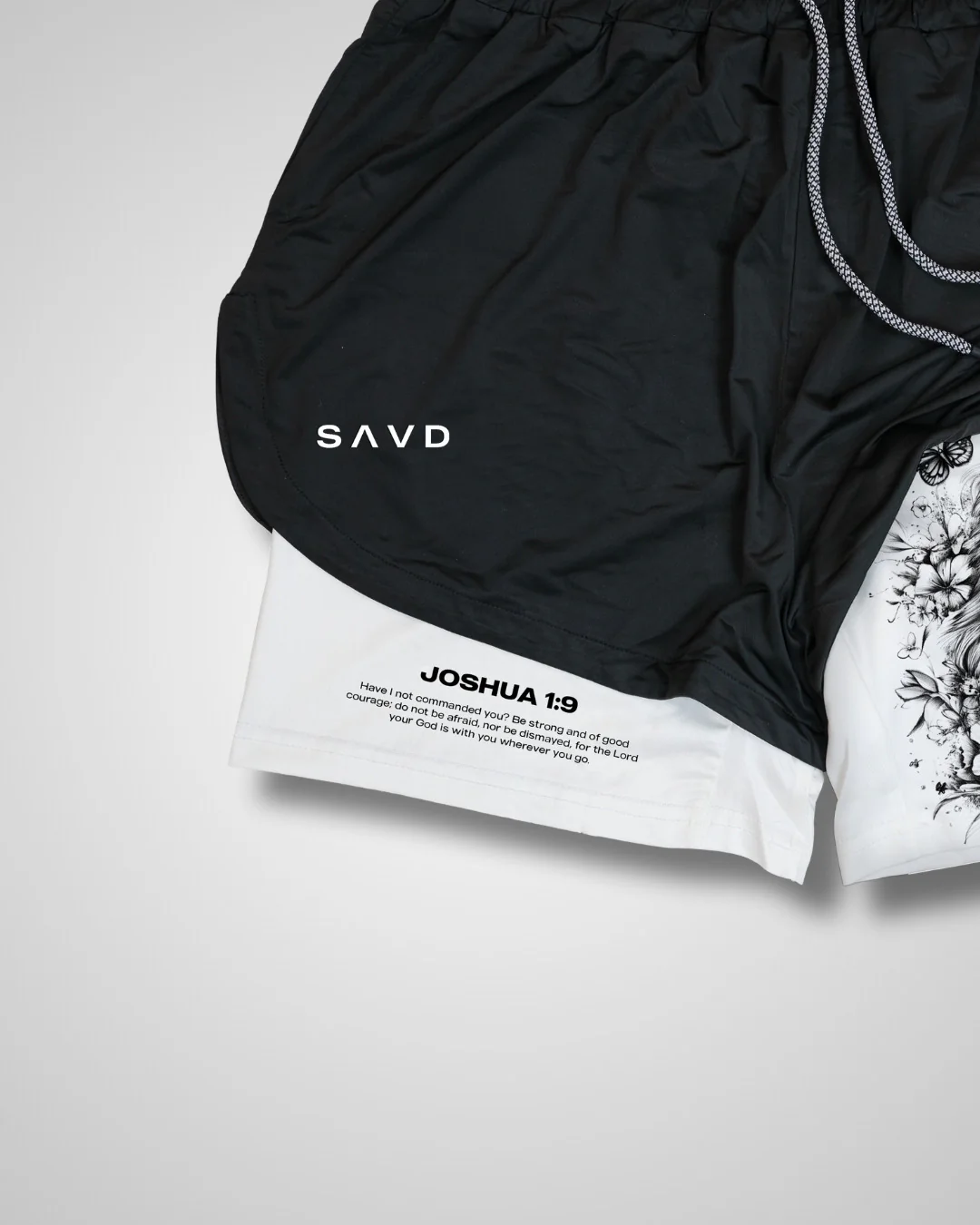 Joshua 1:9 'Courageous Roar' Women's Performance Shorts - Image 3