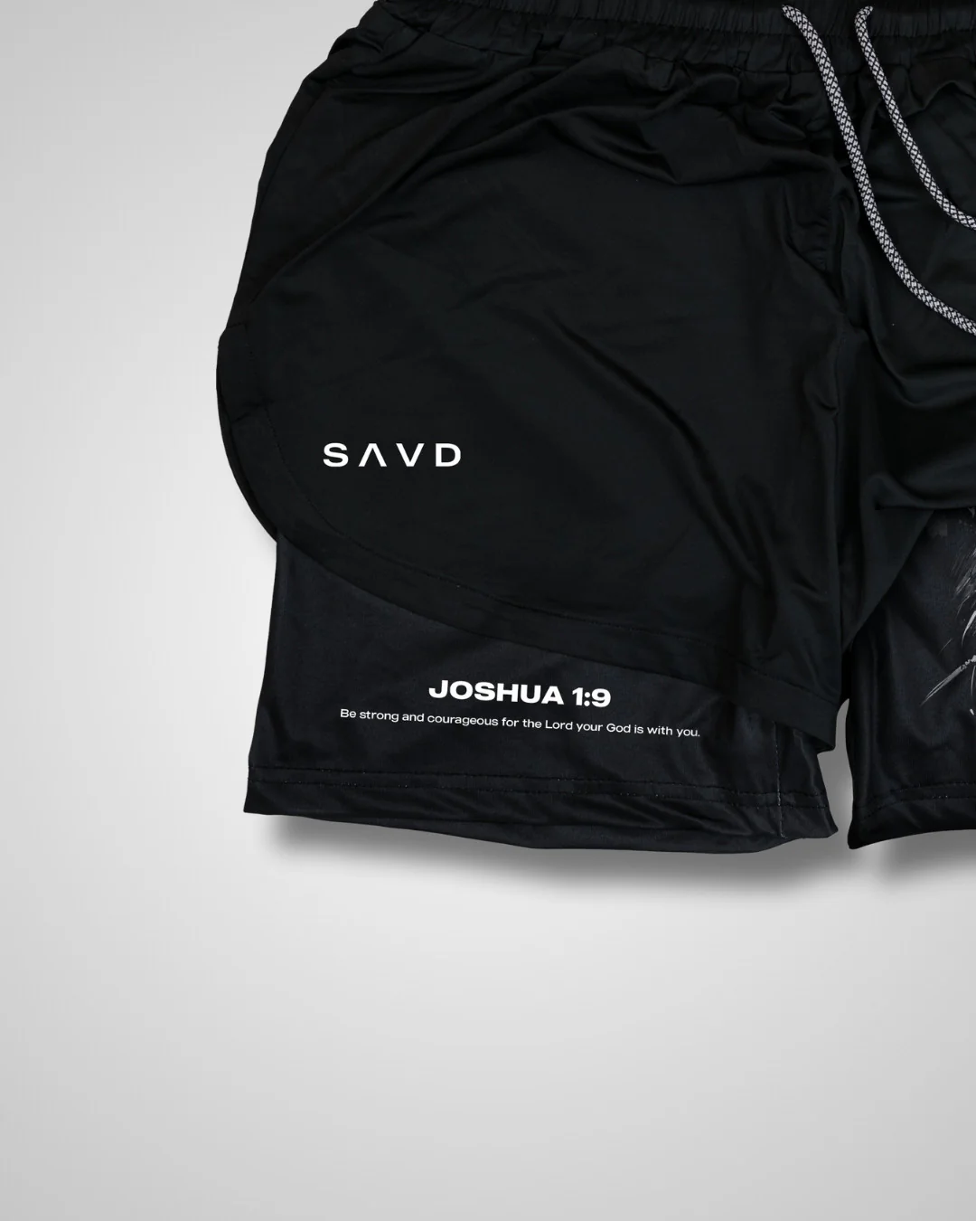 Joshua 1:9 'Lion' Girls Performance Shorts - Image 3