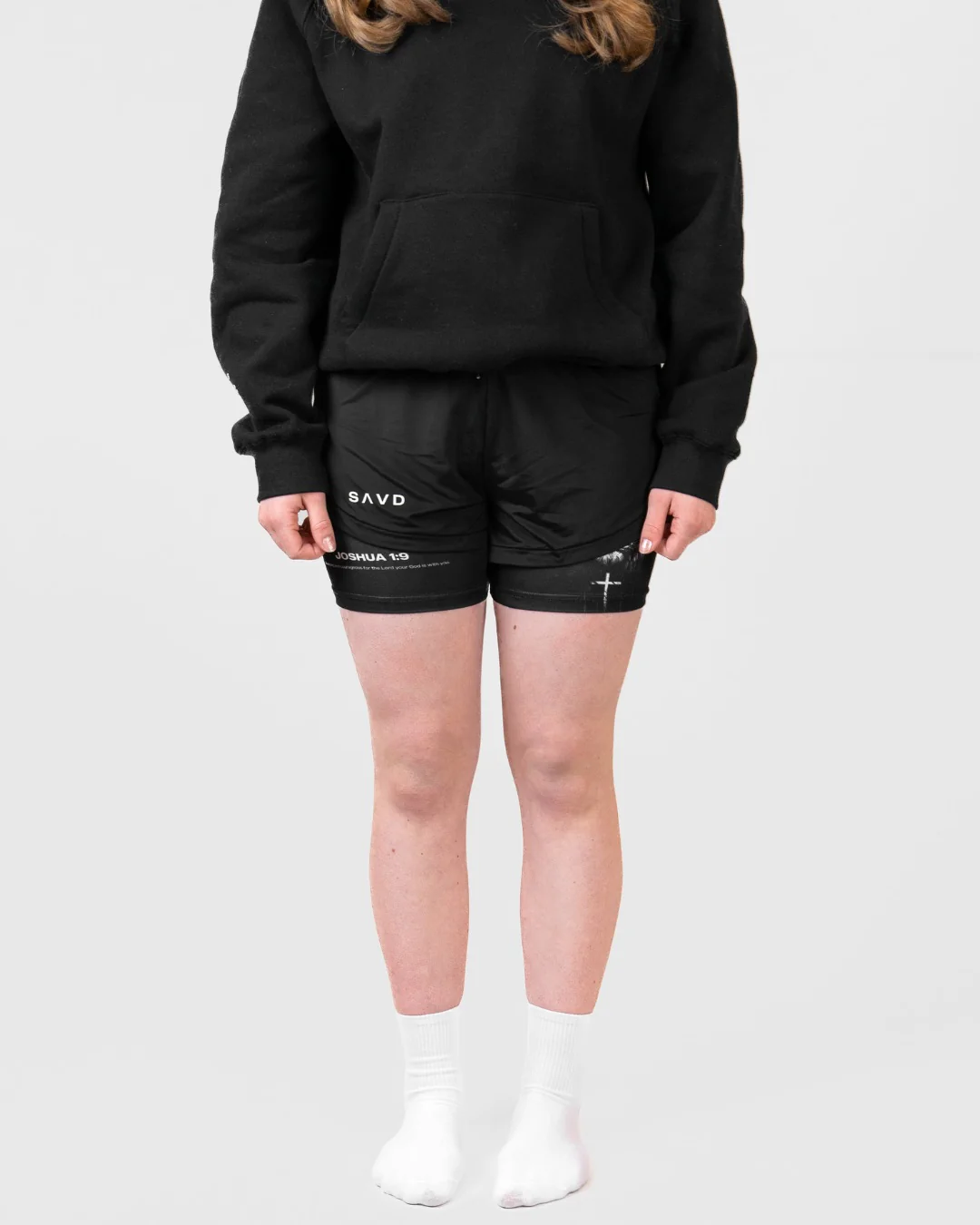 Joshua 1:9 'Lion' Girls Performance Shorts - Image 4