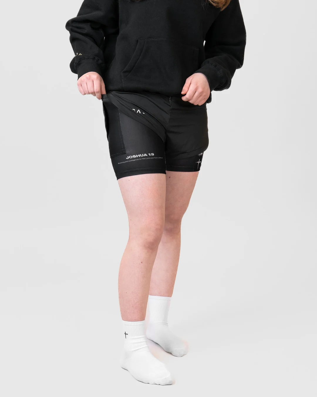 Joshua 1:9 'Lion' Girls Performance Shorts - Image 8