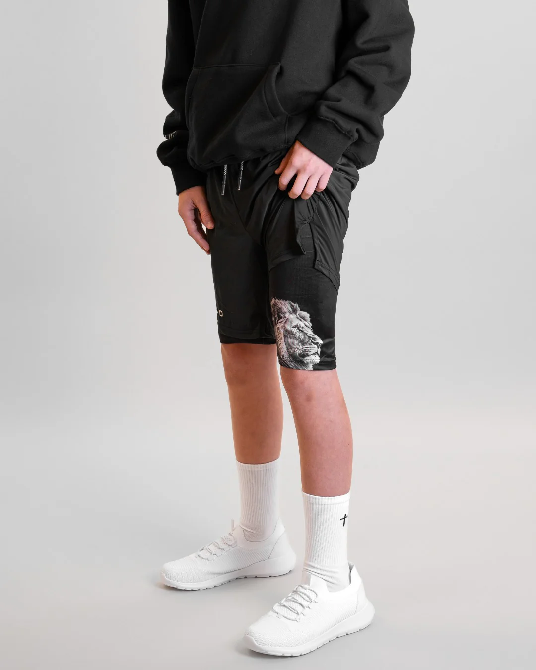 Revelation 5:5 'Lion' Youth Performance Shorts - Image 5